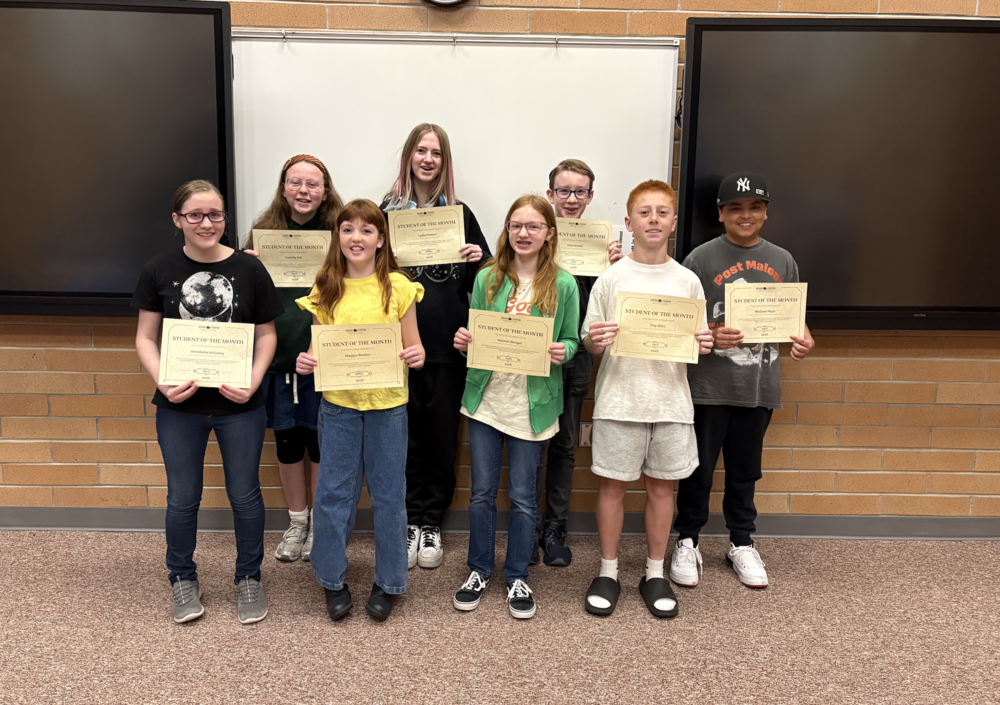 Students of the Month April