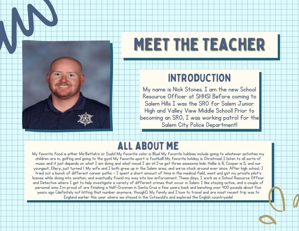 Teacher Spotlight: Nick Stones