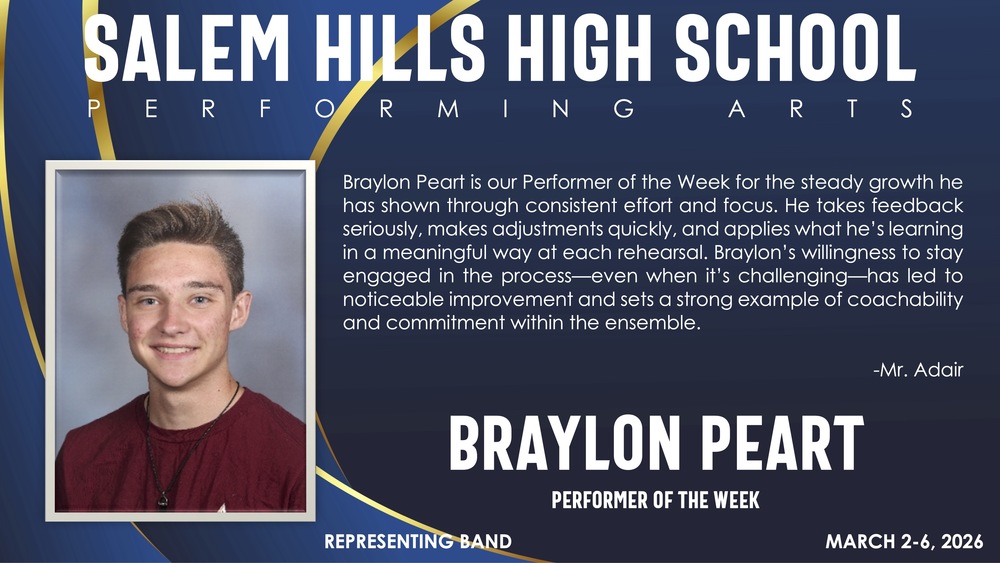 Performer of the week: Braylon Peart