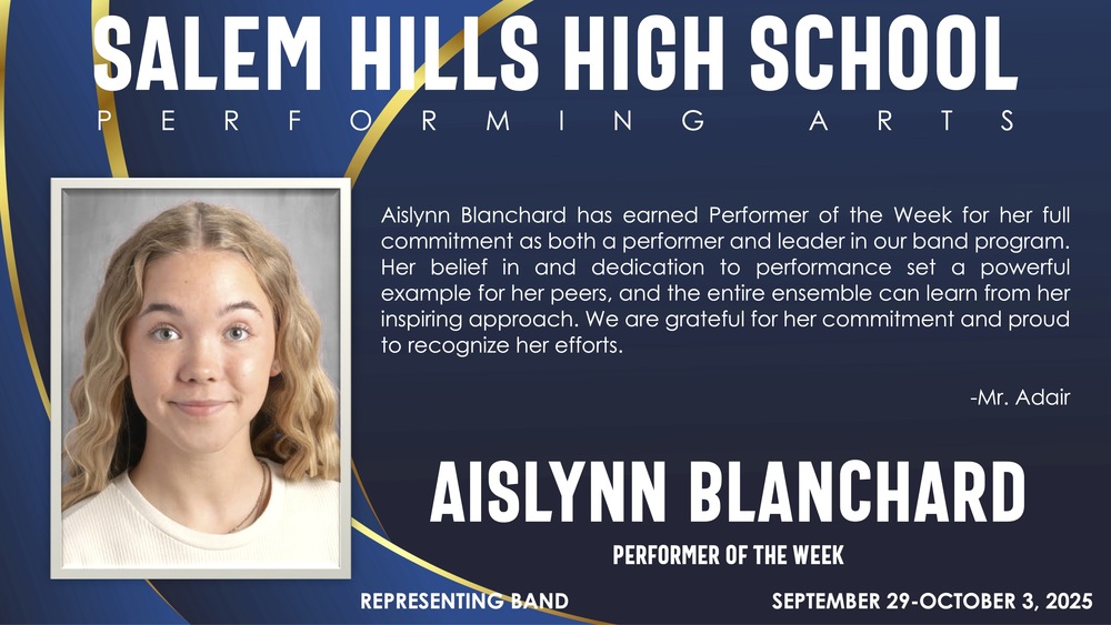performer of the week: Aislynn Blanchard