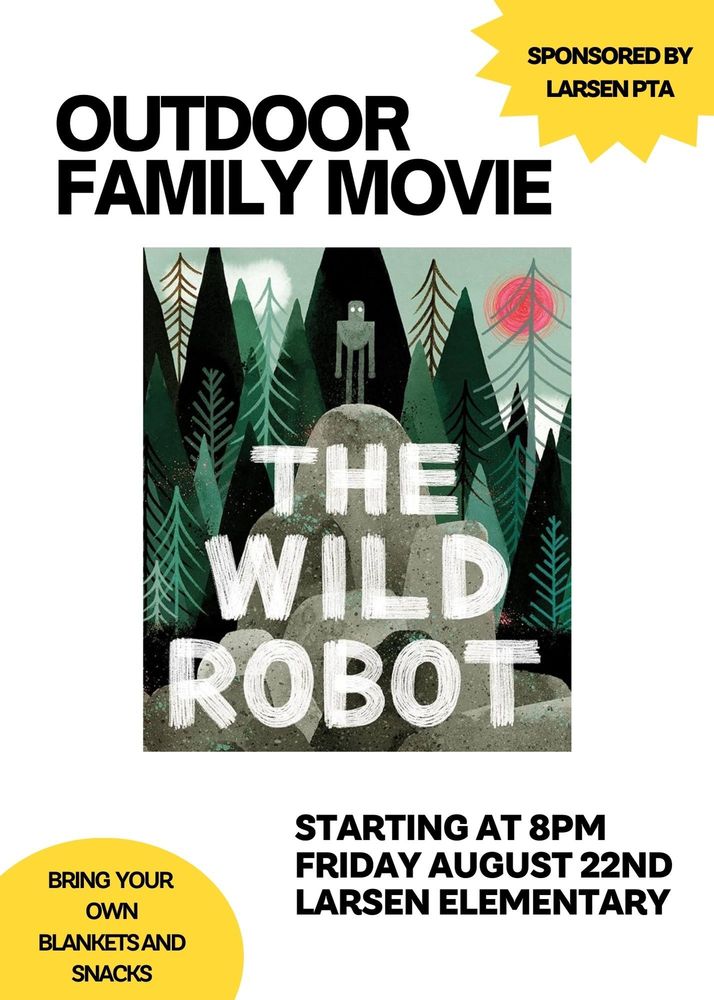 Wild Robot Movie Flyer