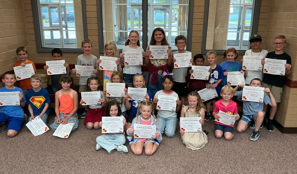 Students of the month for sep
