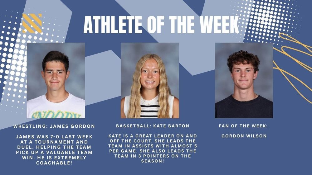Athletes of the Week- bios