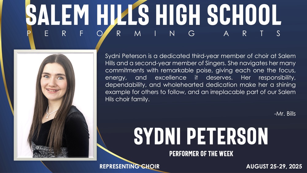 Performer of the week: Sydni Peterson