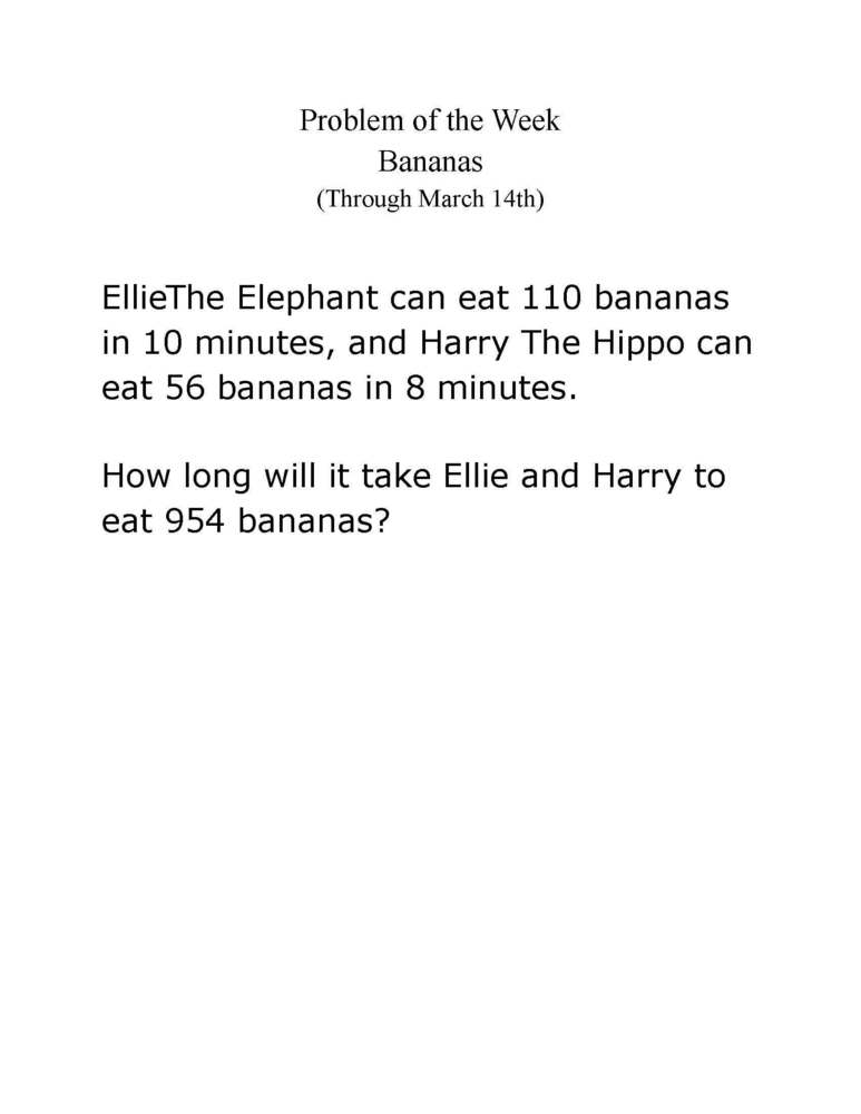 Math Problem Of The Week Spanish Fork Junior High