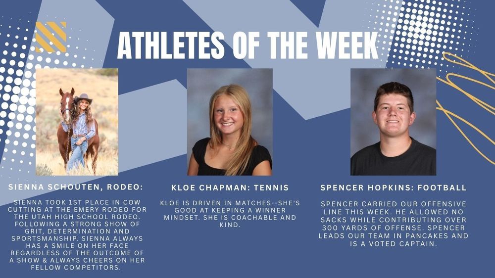 Athletes of the Week bios