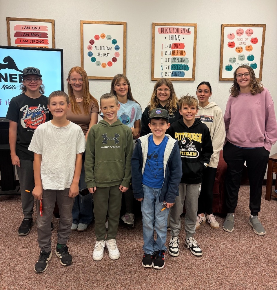 Students that received Climber of the Week award