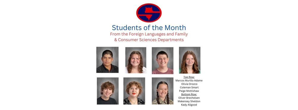 December Students of the month