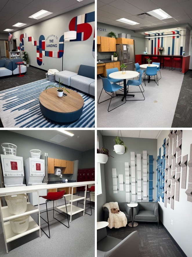 Pictures of the teen center at Landmark high
