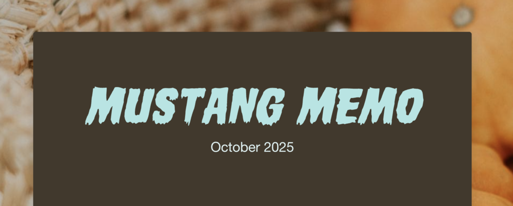 Mustang Memo - October