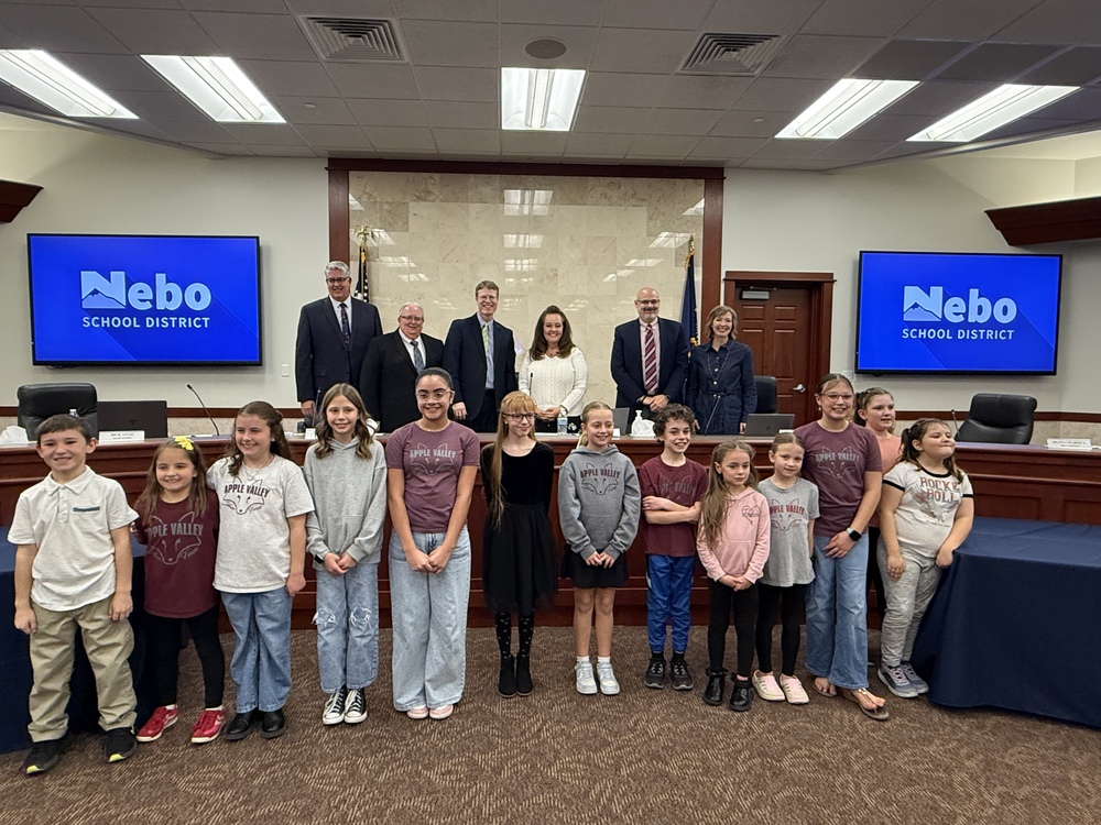 Apple Valley presents at District Board meeting