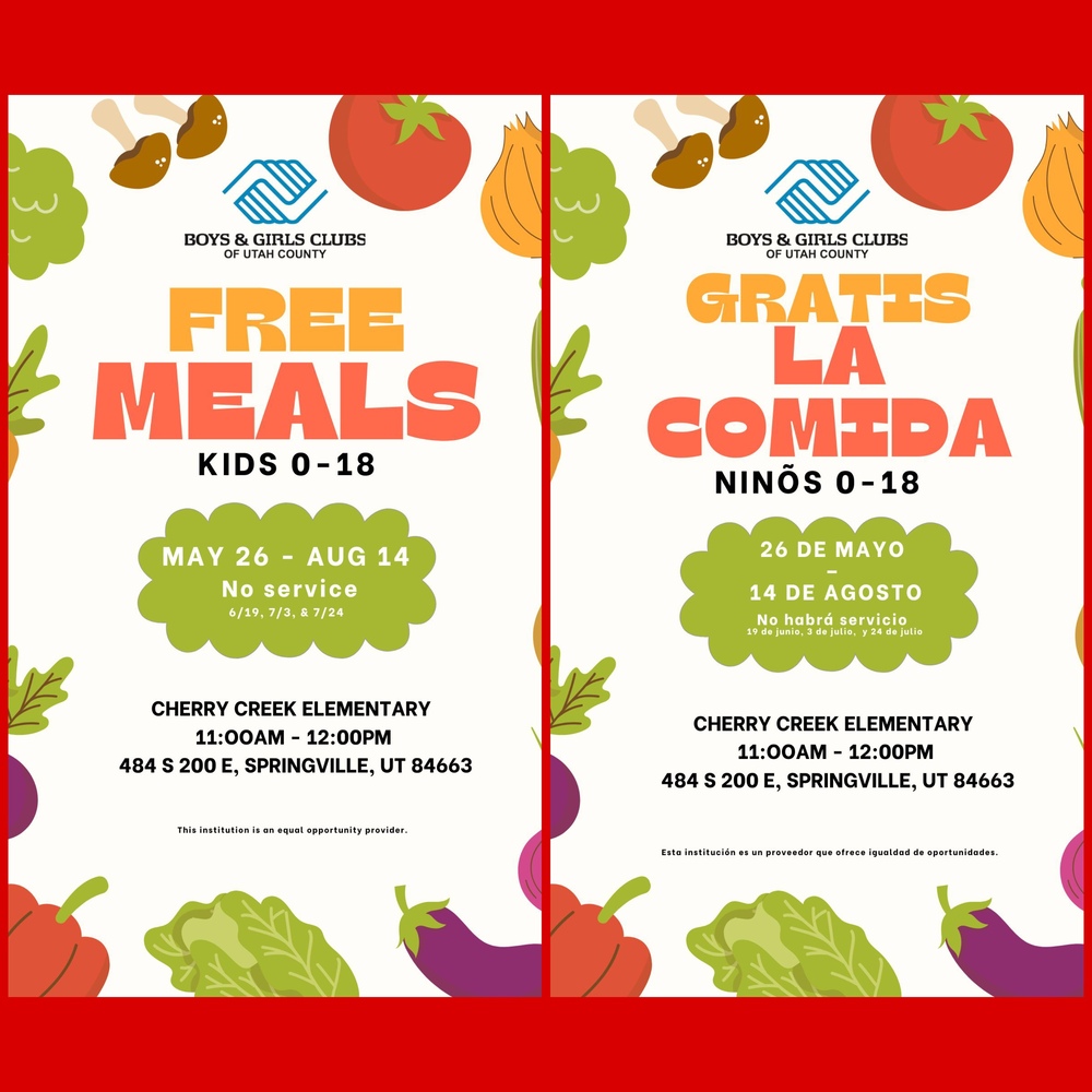 Free Meals During the Summer at Cherry Creek
