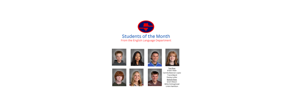 October Students of the Month