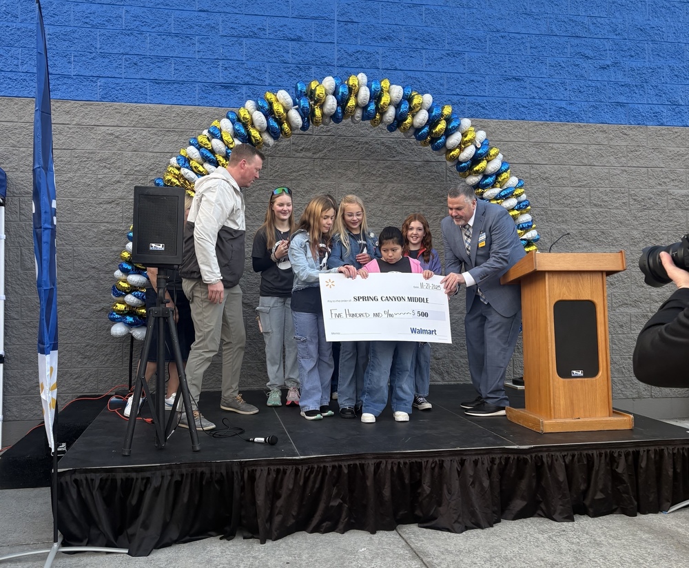 SCMS Gets Check from Walmart