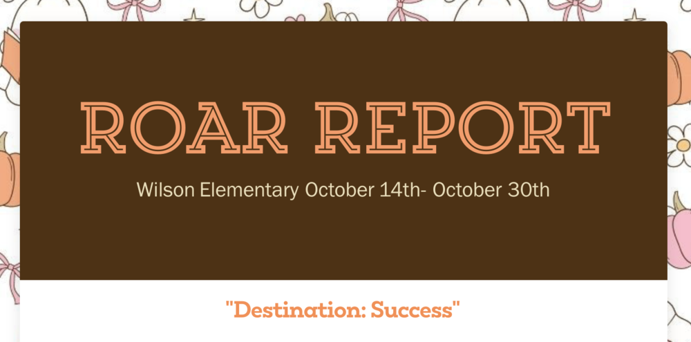 Roar Report 0ct 14-30