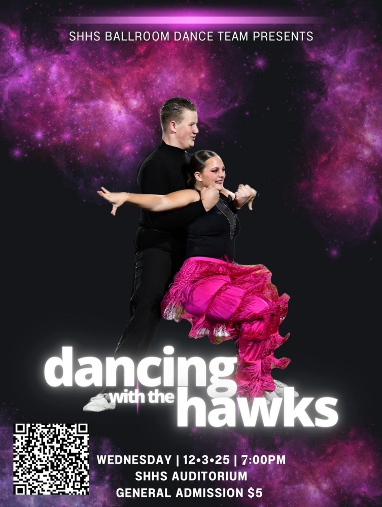 Dancing with The Hawks, December 3rd, 7 pm, Admission $5