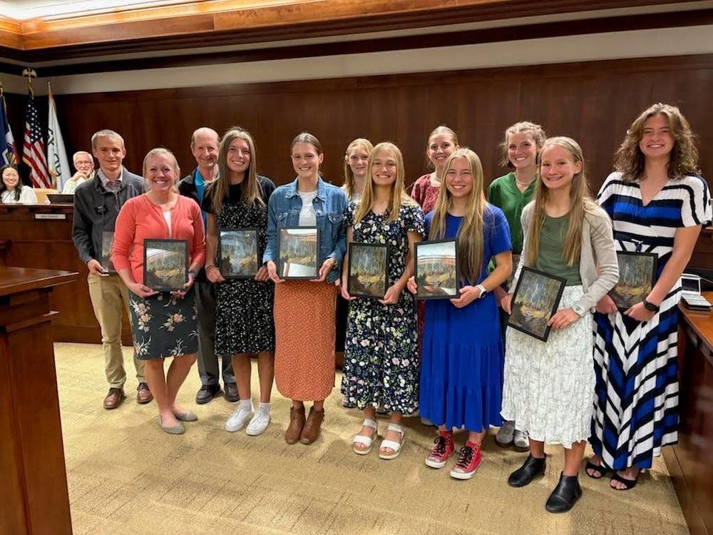 Cross Country girls honored at City Council meeting