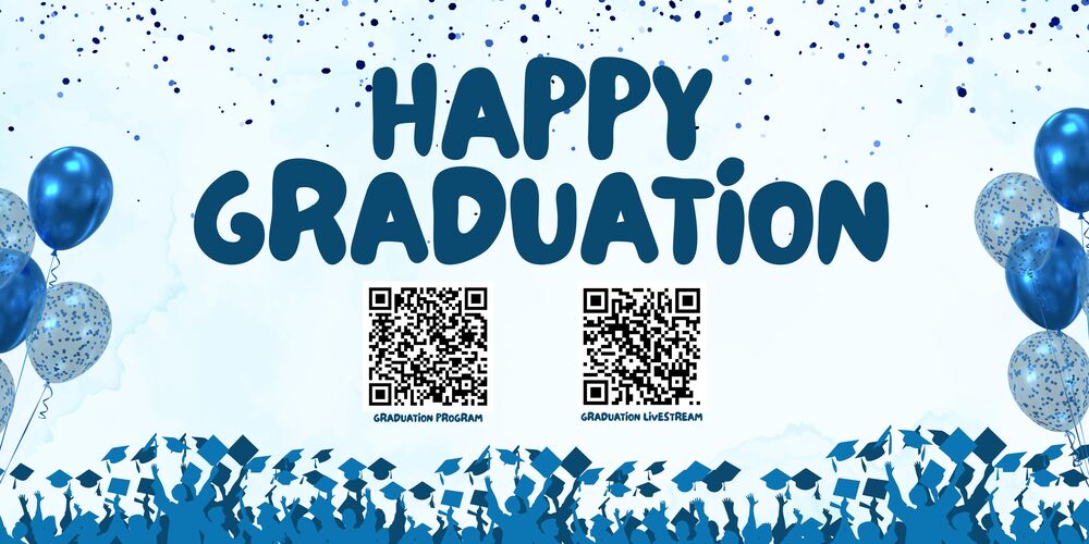 SHHS Graduation livestream and program QRcodes 