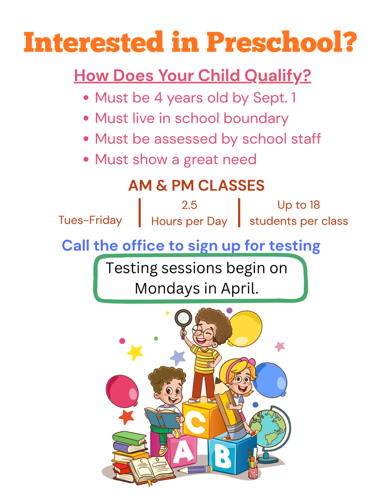 Preschool Flyer