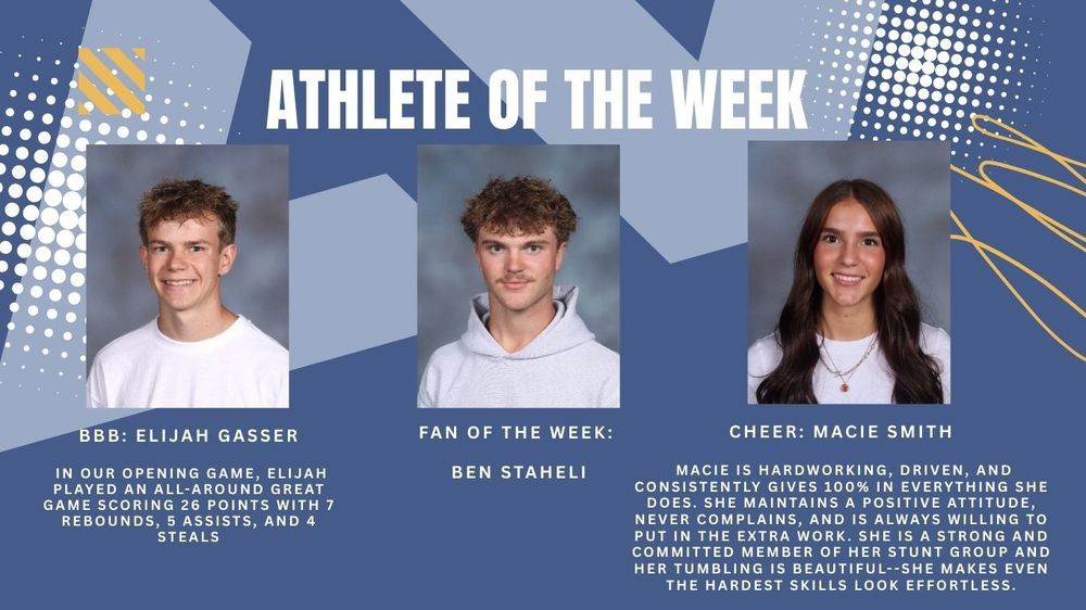 Athletes of the Week bios