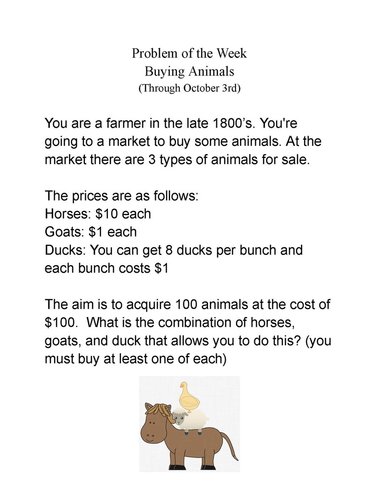 Math Problem of the Week
