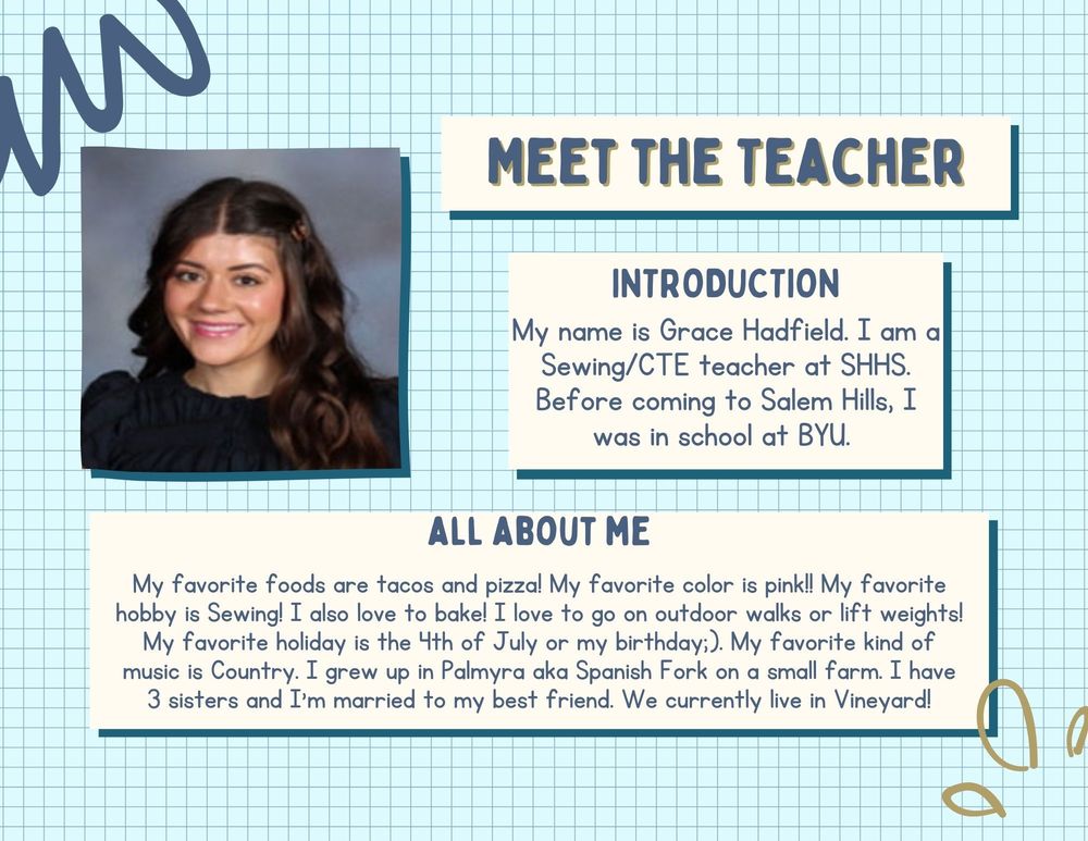 Teacher Spotlight- Grace Hadfield