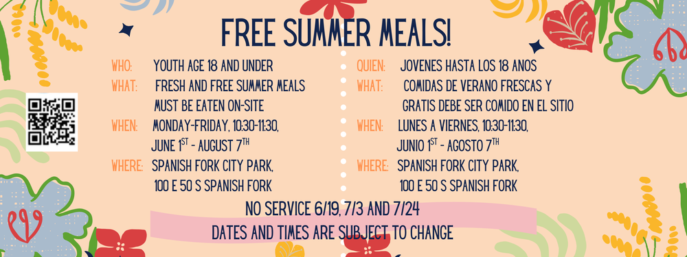 Summer meal info
