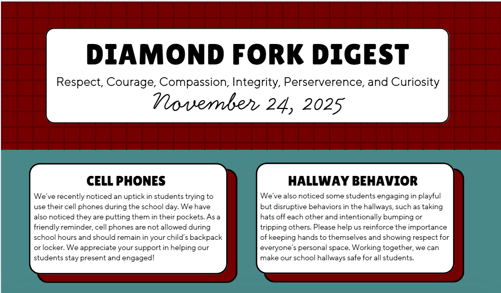 Diamond Fork Digest