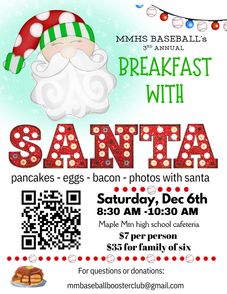 MMHS Baseball's 3rd Annual Breakfast with Santa