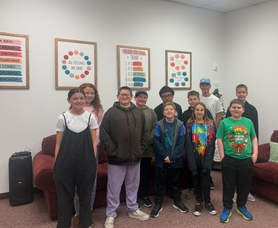 Students that received Climber of the Week award