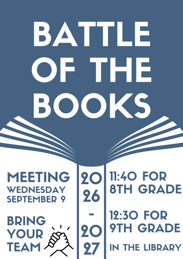 Battle of the Books flier