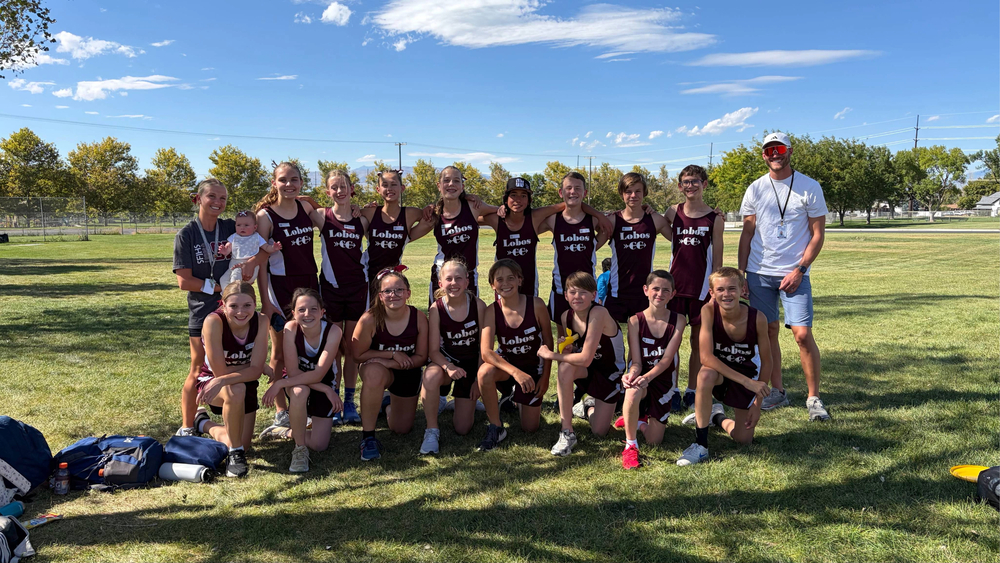 The Spanish Fork Junior High cross country team at our first home meet of the season!