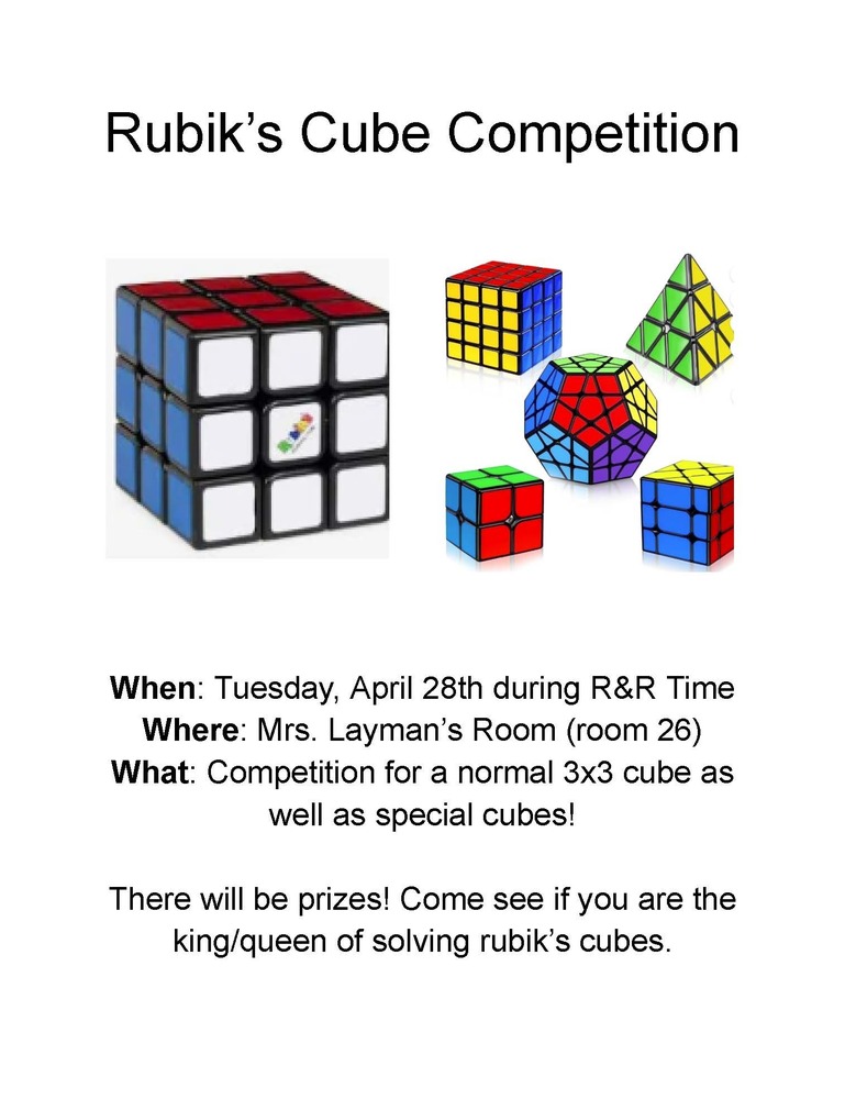 Rubik's Cube Competition