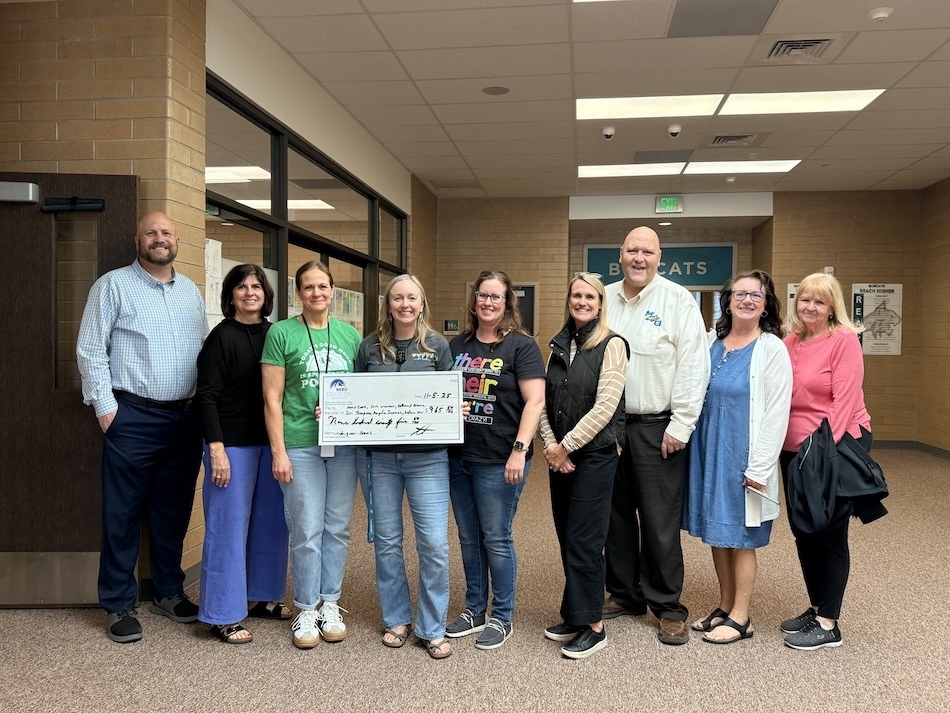 Nebo Foundation delivering a grant