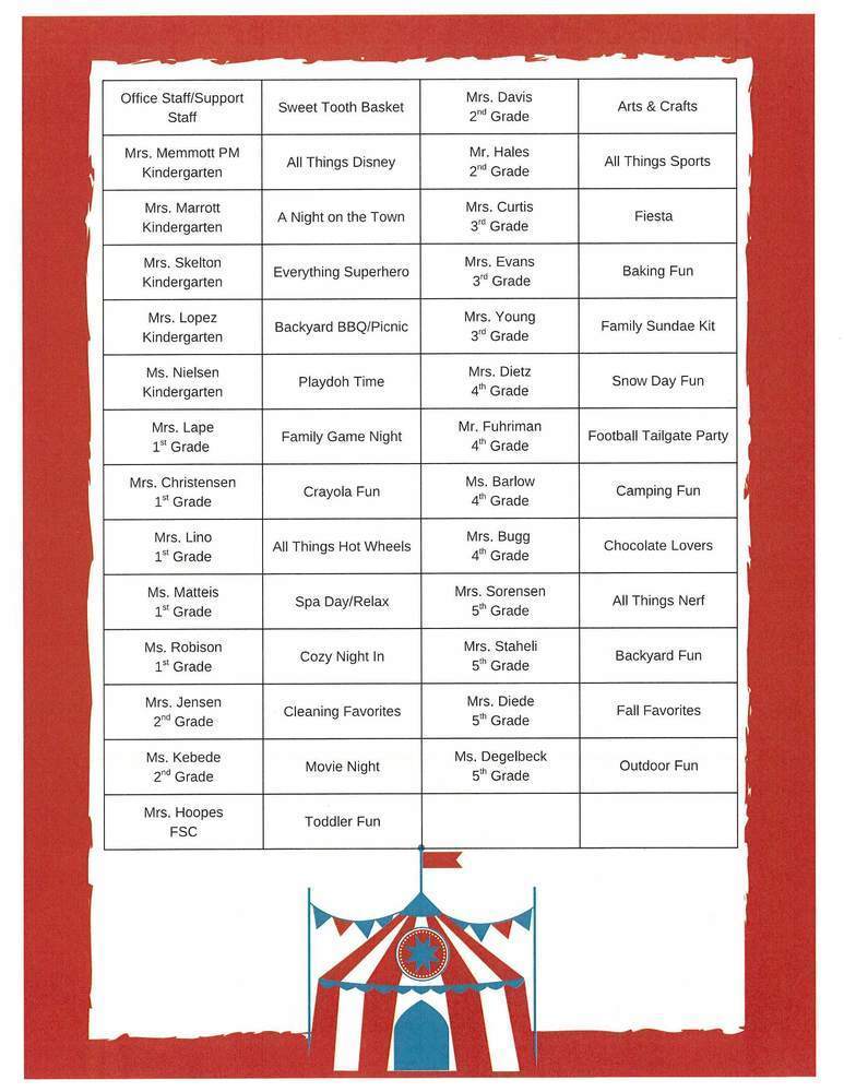Carnival Auction Baskets