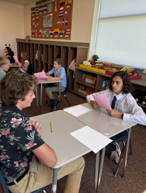 students in desks