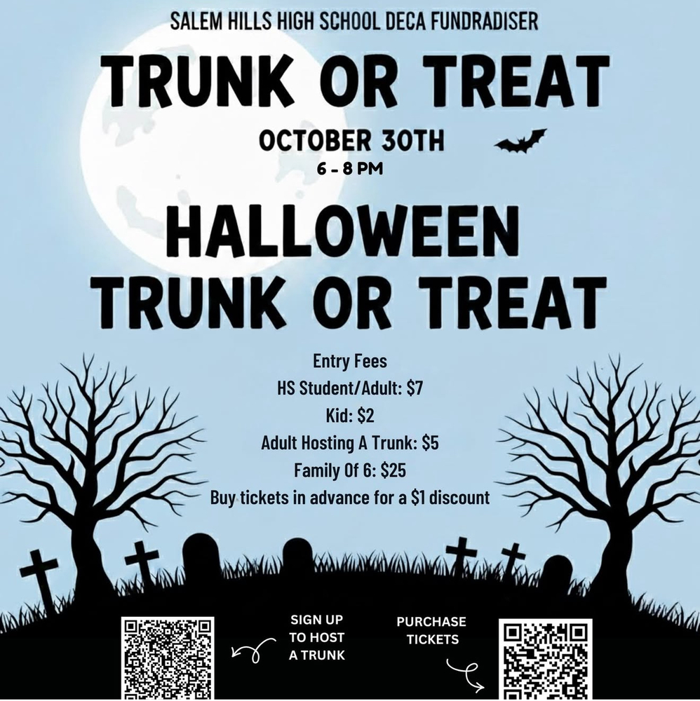 Deca Trunk or Treat October 30th