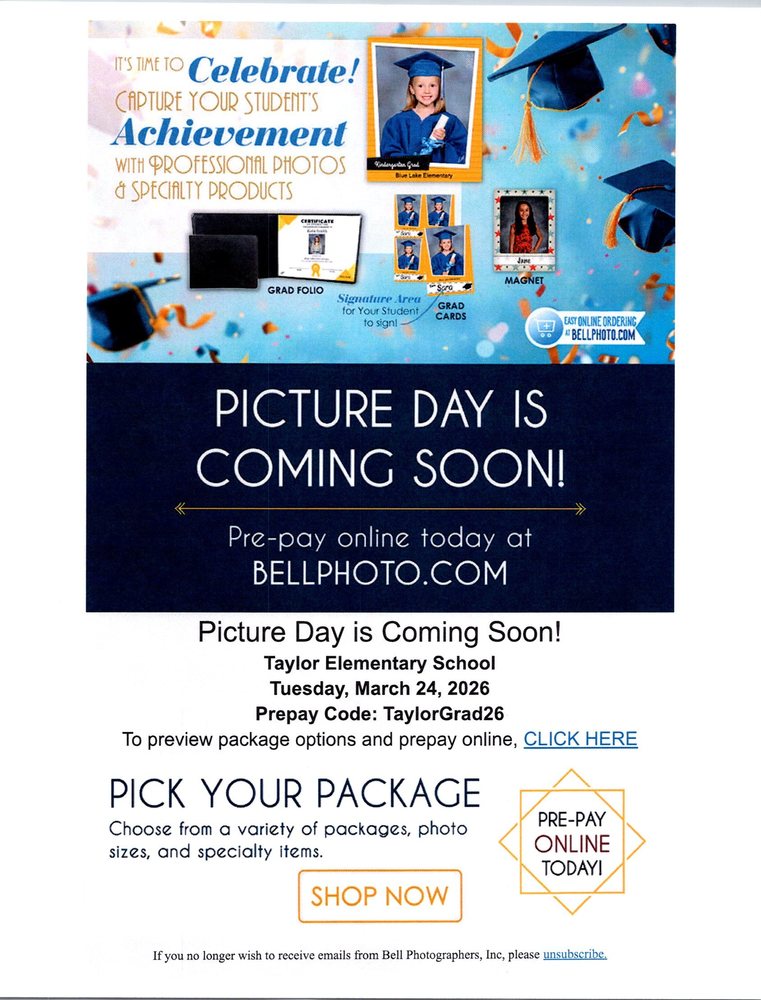 Graduation for 5th graders and Kindergarteners