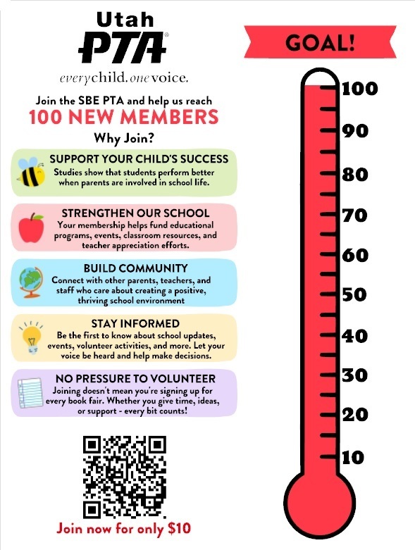 PTA Meeting Next Tuesday/Membership Goal Reached!