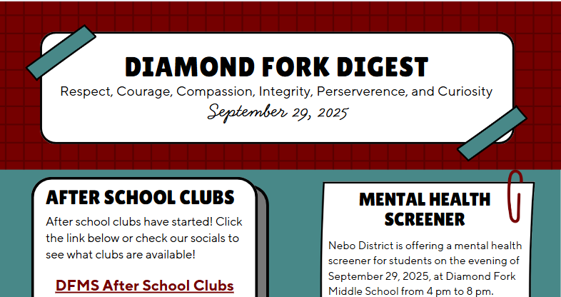 Diamond Fork Digest Heading