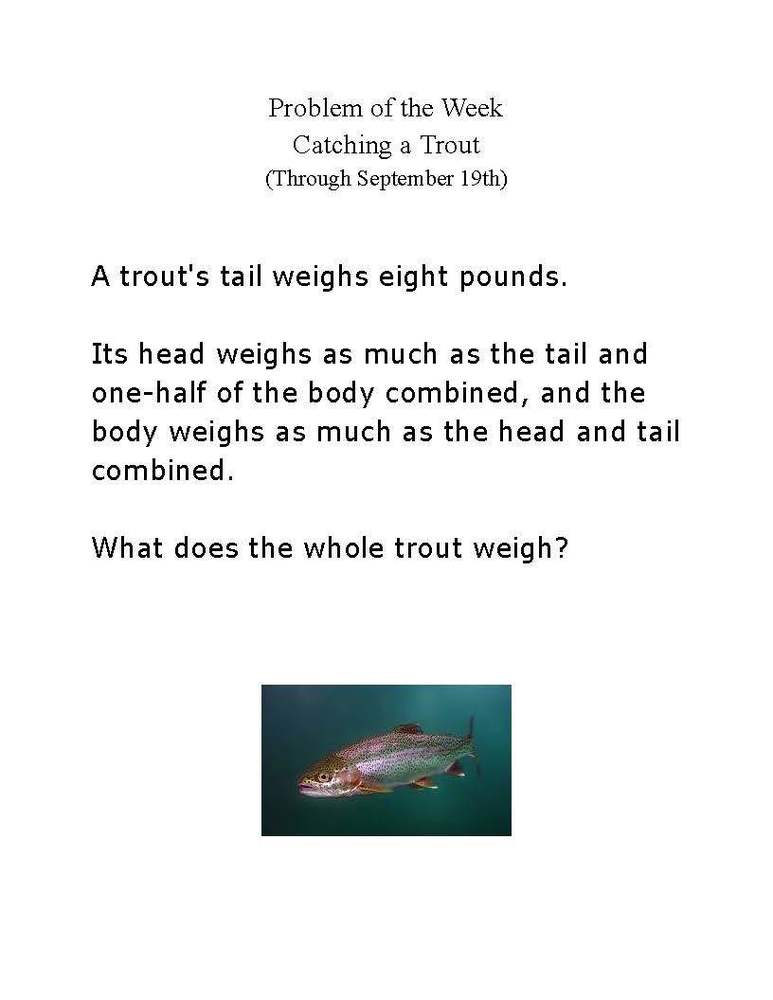 Math Problem of the Week