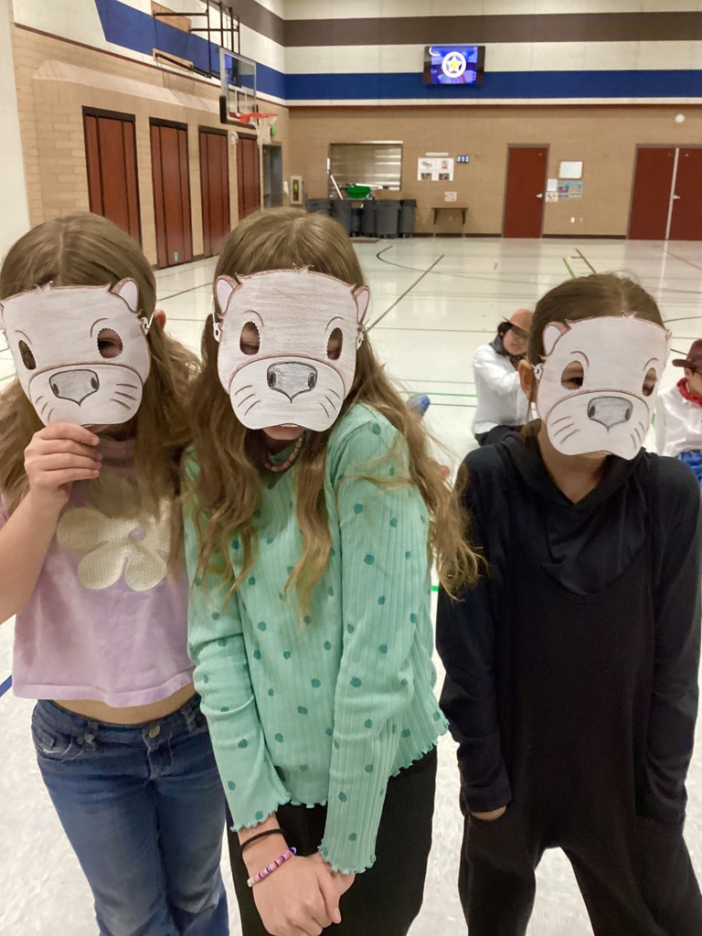 Students practicing for the play