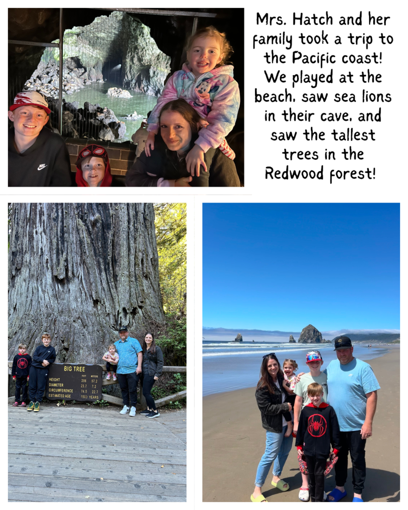 Mrs. Hatch traveled to the pacific coast with her family
