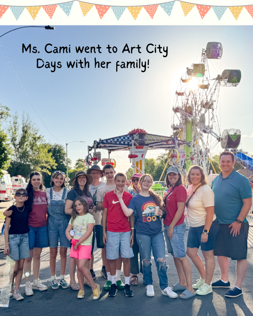 Ms. Cami spent her summer with her family!