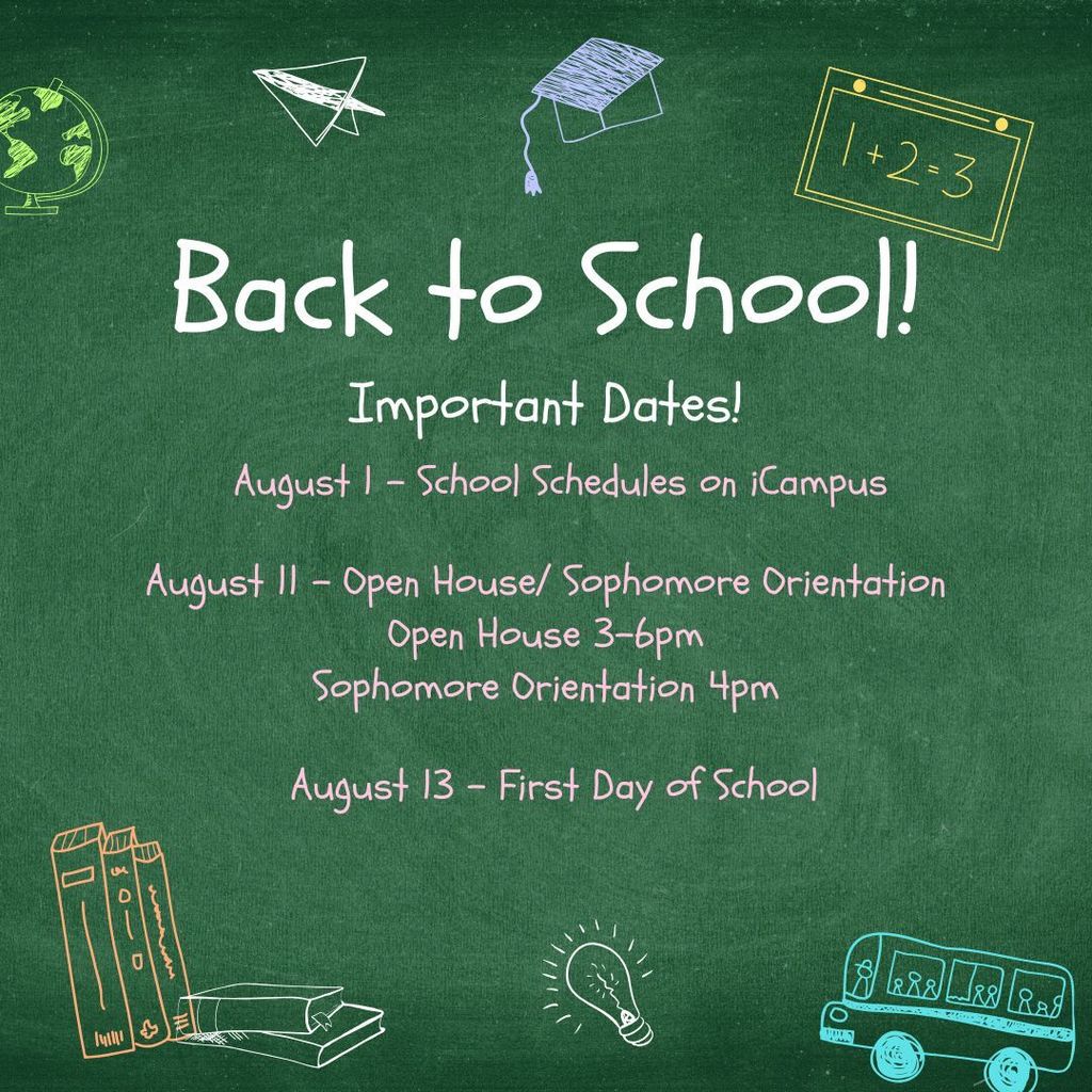 Back to school dates