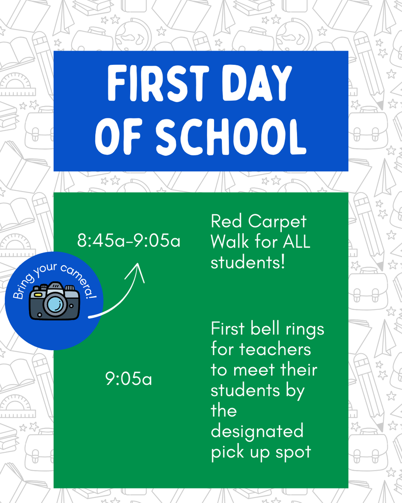 First day of school information
