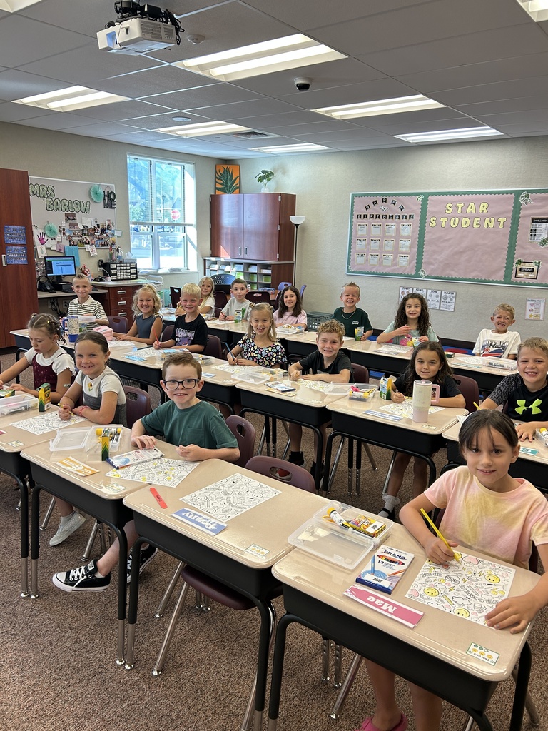 Mrs. Barlow's second grade class.