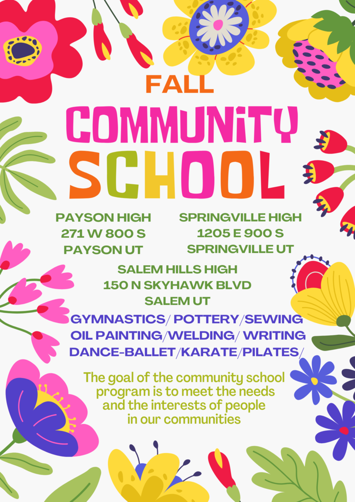 Fall 2025 Community School Flyer