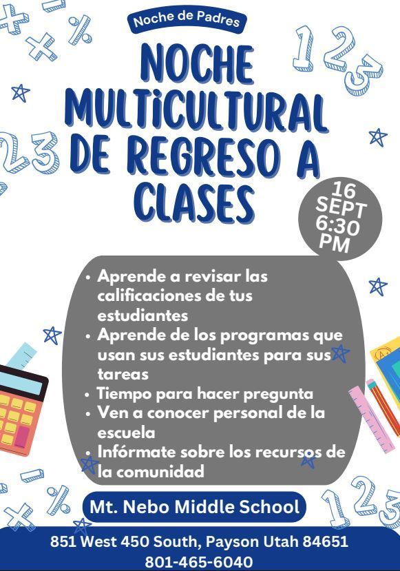 Multicultural Back to School Night