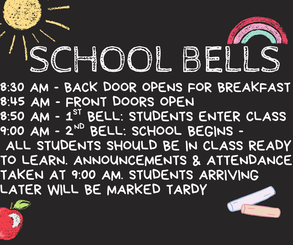 bell schedule